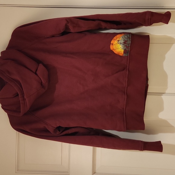 DAKINE Women's M Maroon Zip-Up Hoodie with Sunrise Graphic - Picture 5 of 9